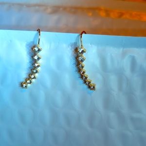 Beautiful 18k gold plated cz earrings